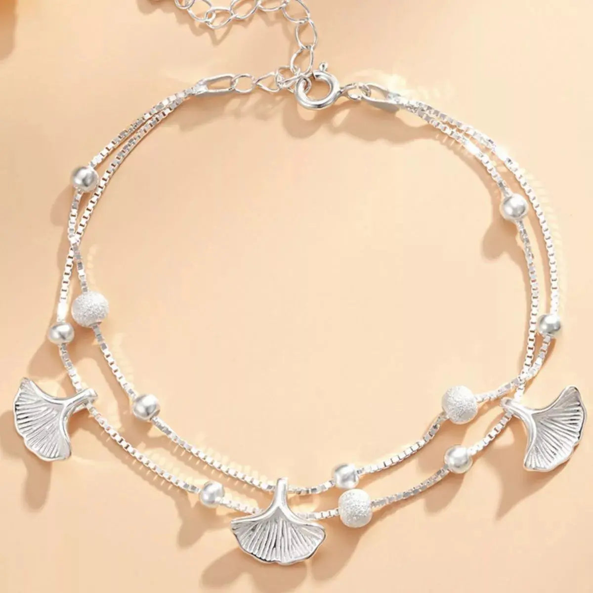 Double layer ginkgo leaf bracelet from Vicsxox