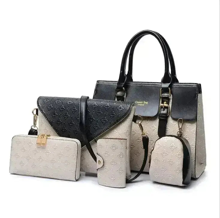 Women's Luxury PU Leather Handbag Set – Structured Crossbody, 3 Colors Vicsxox