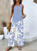Women's 3D Print Vest & Pants Set – 12 Prints, Stretch Fabric, S–5XL Vicsxox