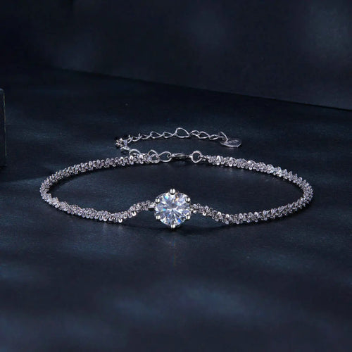 925 sterling silver zircon bracelet from Vicsxox