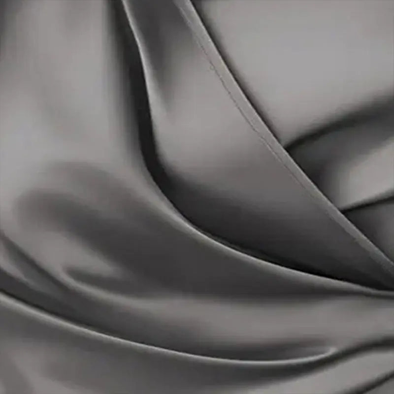 Gray fabric with folds and creases