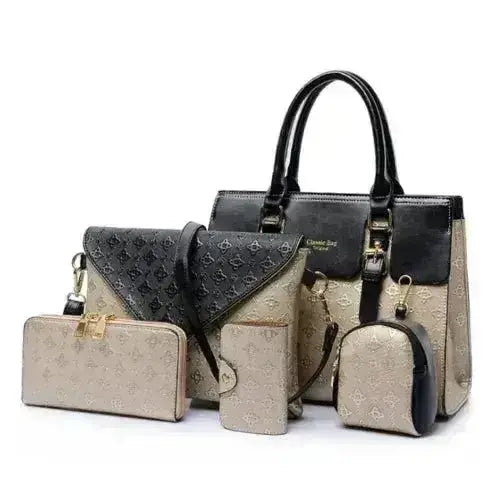 Women's Luxury PU Leather Handbag Set – Structured Crossbody, 3 Colors Vicsxox