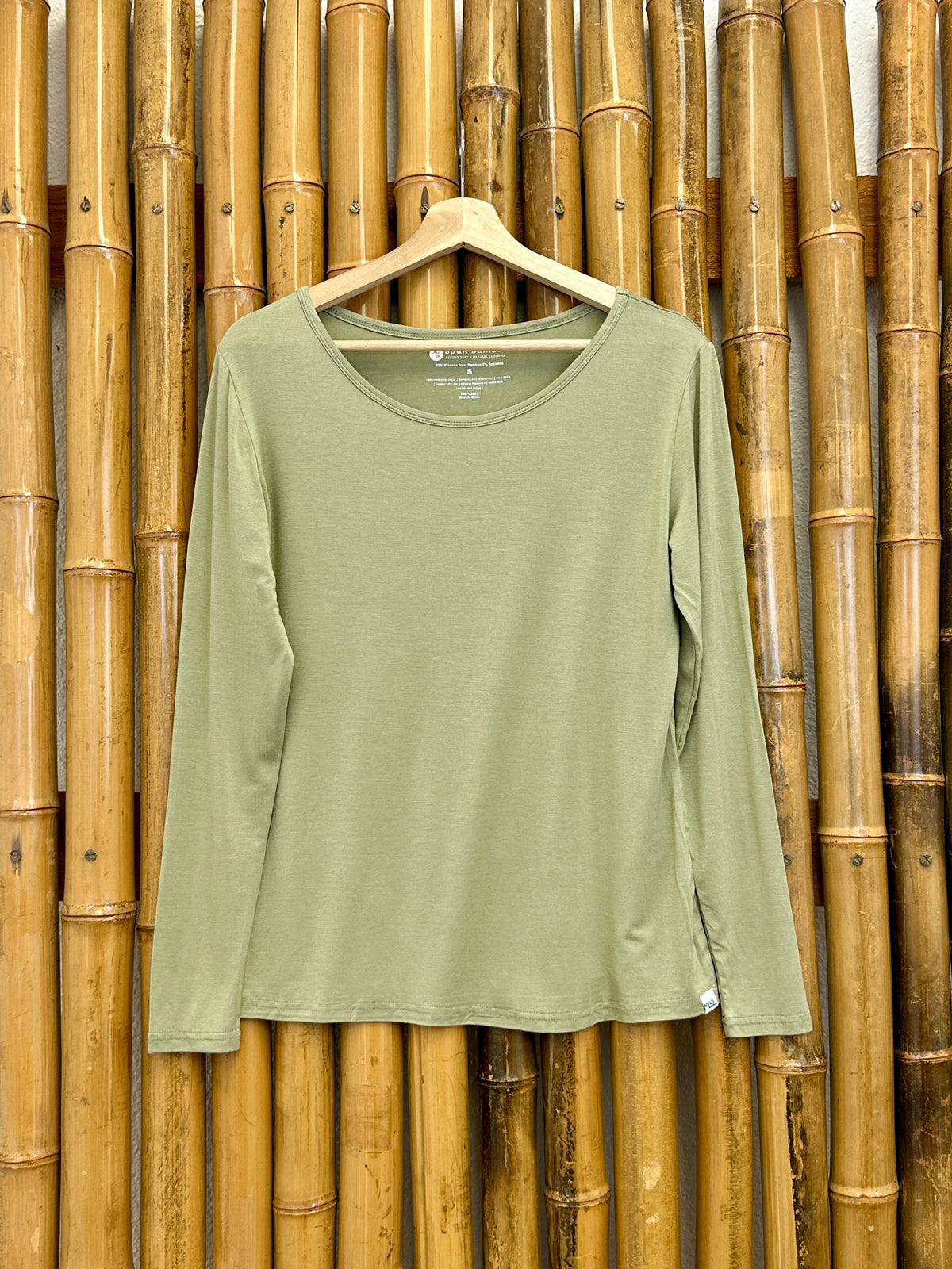 Spun Bamboo Women's Long-Sleeve Lounge T-Shirt