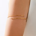 Delicate gold wire upper arm bracelet from Vicsxox
