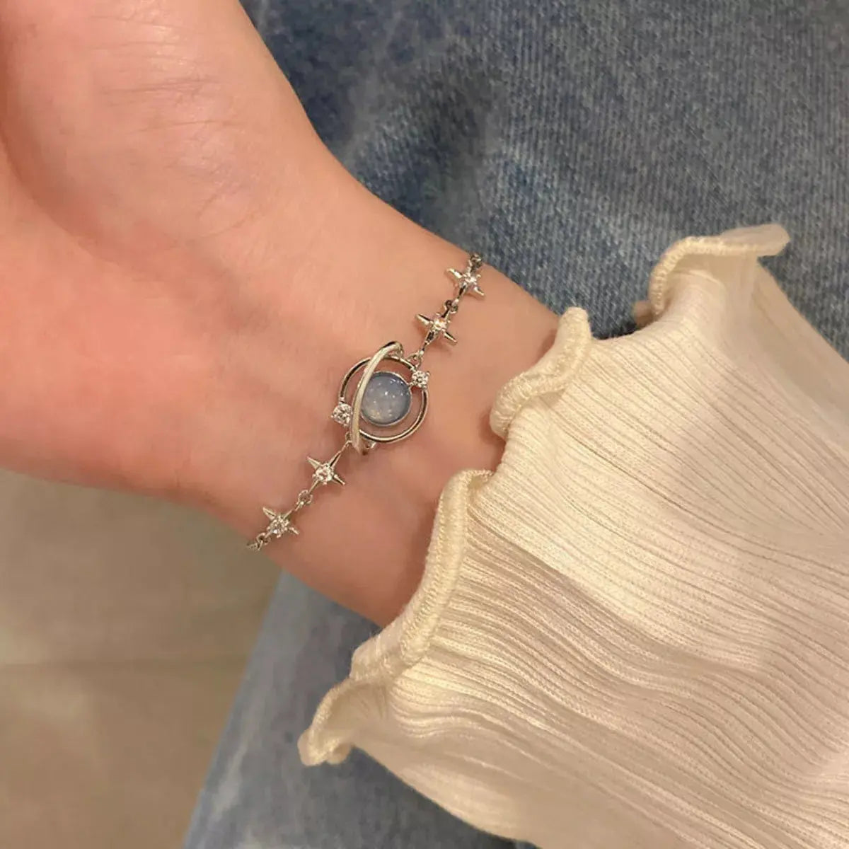 925 sterling silver planet bracelet from Vicsxox