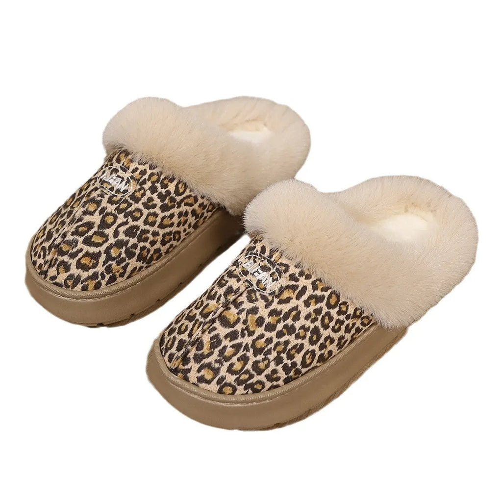 Women Fur Slippers Winter Warm Shoes Suede Plush House Indoor Outdoor Men Couples Cotton Cozy Comfy Faux Fur Slip-On Women House Shoes Memory Foam Suede Fluffy Comfort Plush Anti-Slip Slippers Stevvex