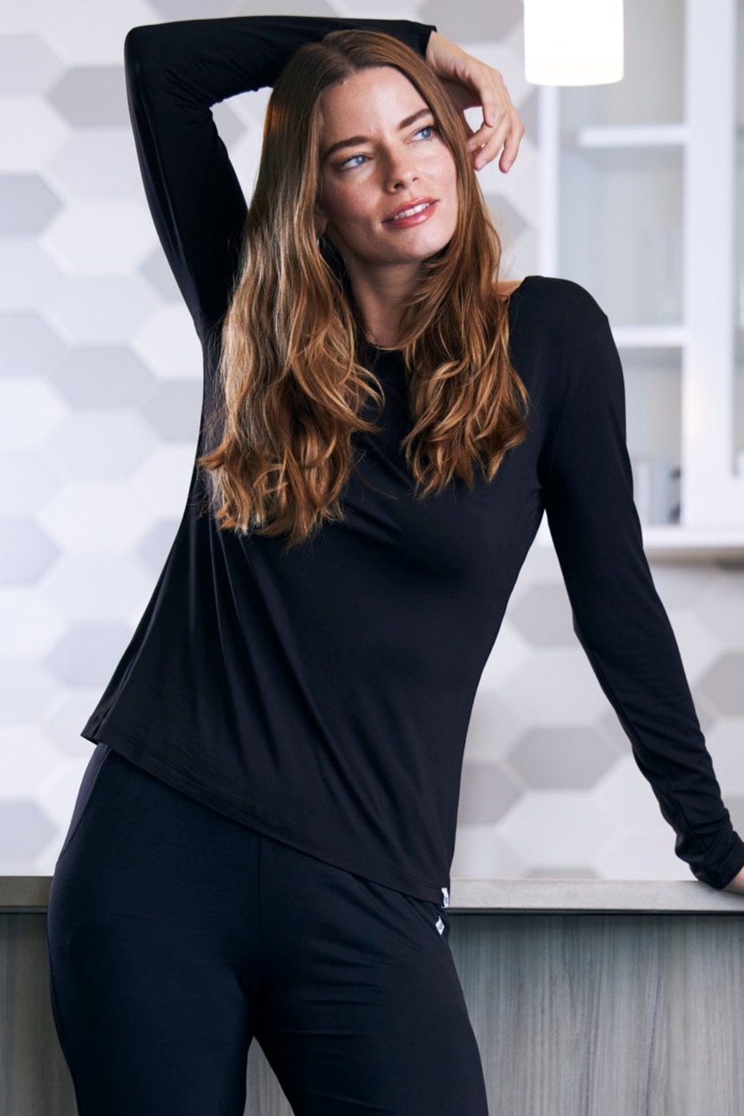 Spun Bamboo Women's Long-Sleeve Lounge T-Shirt