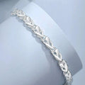 925 sterling silver heart link bracelet from Vicsxox