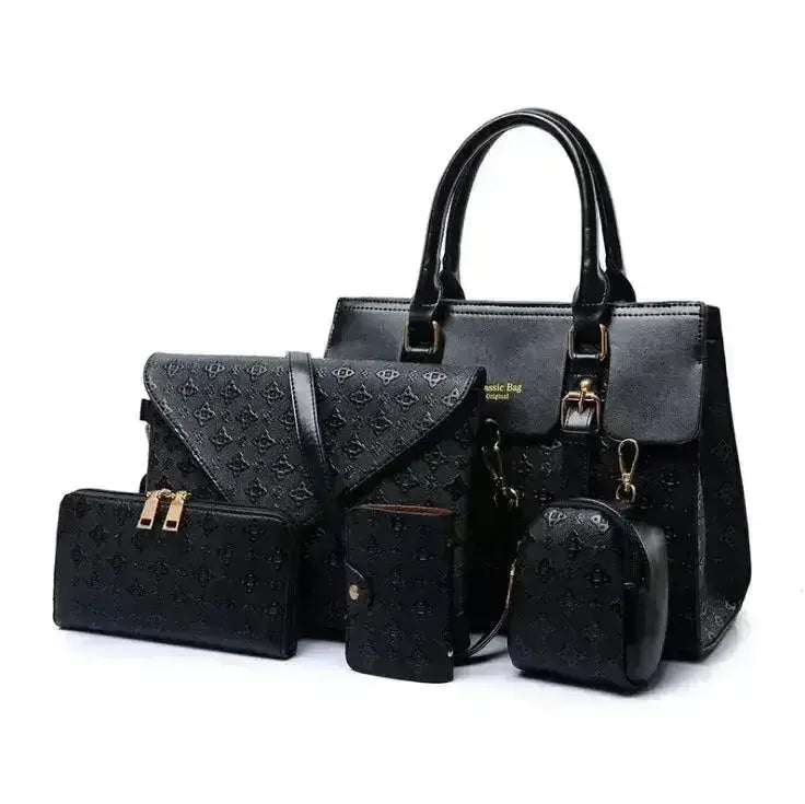 Women's Luxury PU Leather Handbag Set – Structured Crossbody, 3 Colors Vicsxox