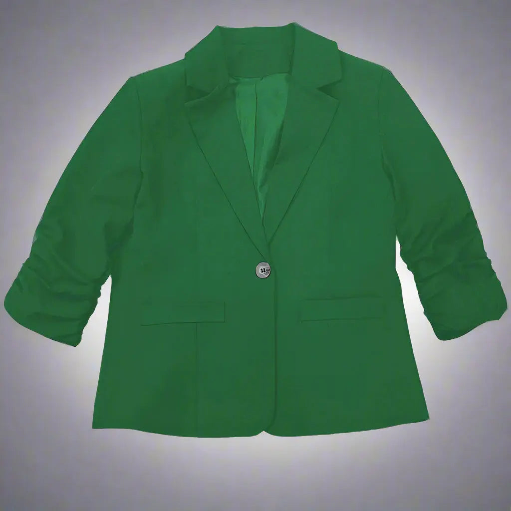 Women's Lapel Office Blouse – Long Sleeve, Button-Front, 6 Colors, S–3XL Vicsxox