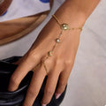 18K gold-plated chain sun bracelet from Vicsxox