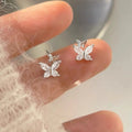 925 sterling silver butterfly stud earrings from Vicsxox