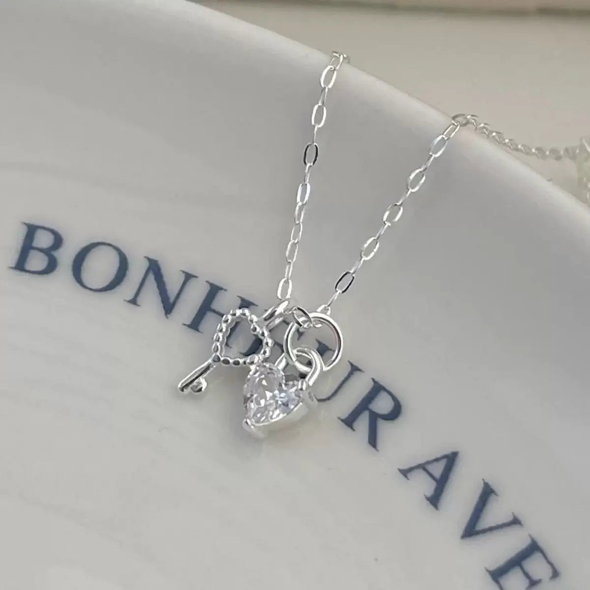 925 Sterling Silver Heart Necklace
