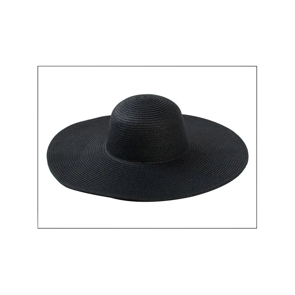 Women's Solid Floppy Straw Sun Hat