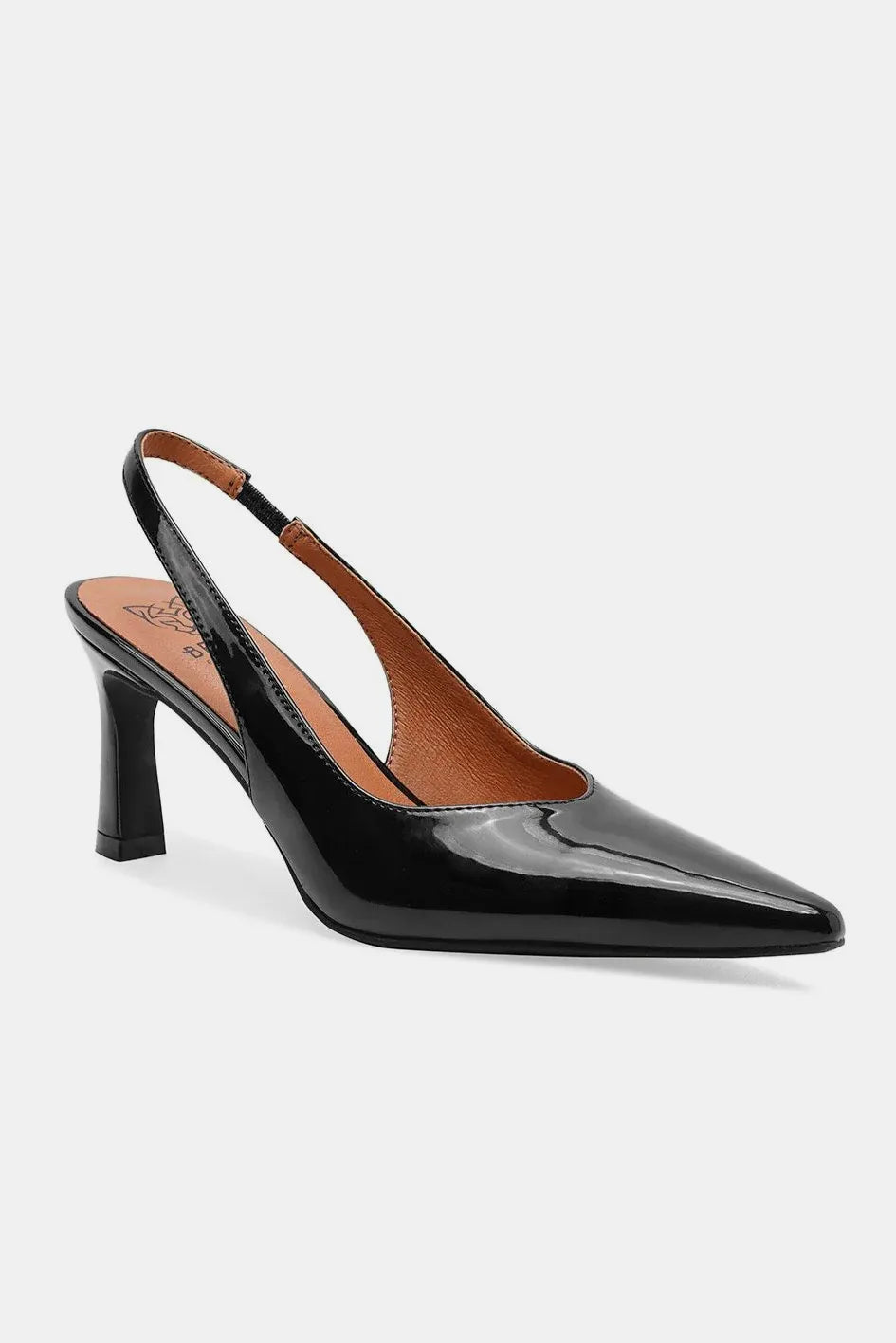 Faux Leather Point Toe Slingback Pumps Vicsxox.xom