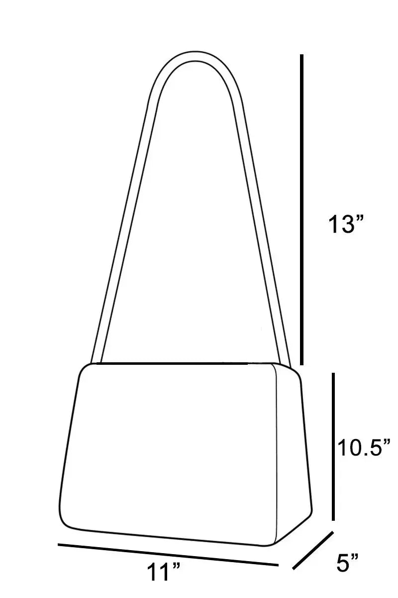 Faux Suede Bucket Tote Bag with Bow Tie Closure & Inner Pouch Vicsxox.com