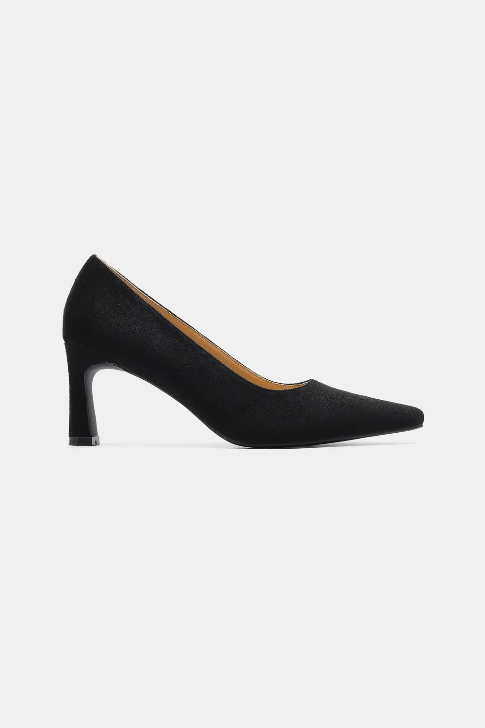 Faux Suede Point Toe Pumps Vicsxox.com