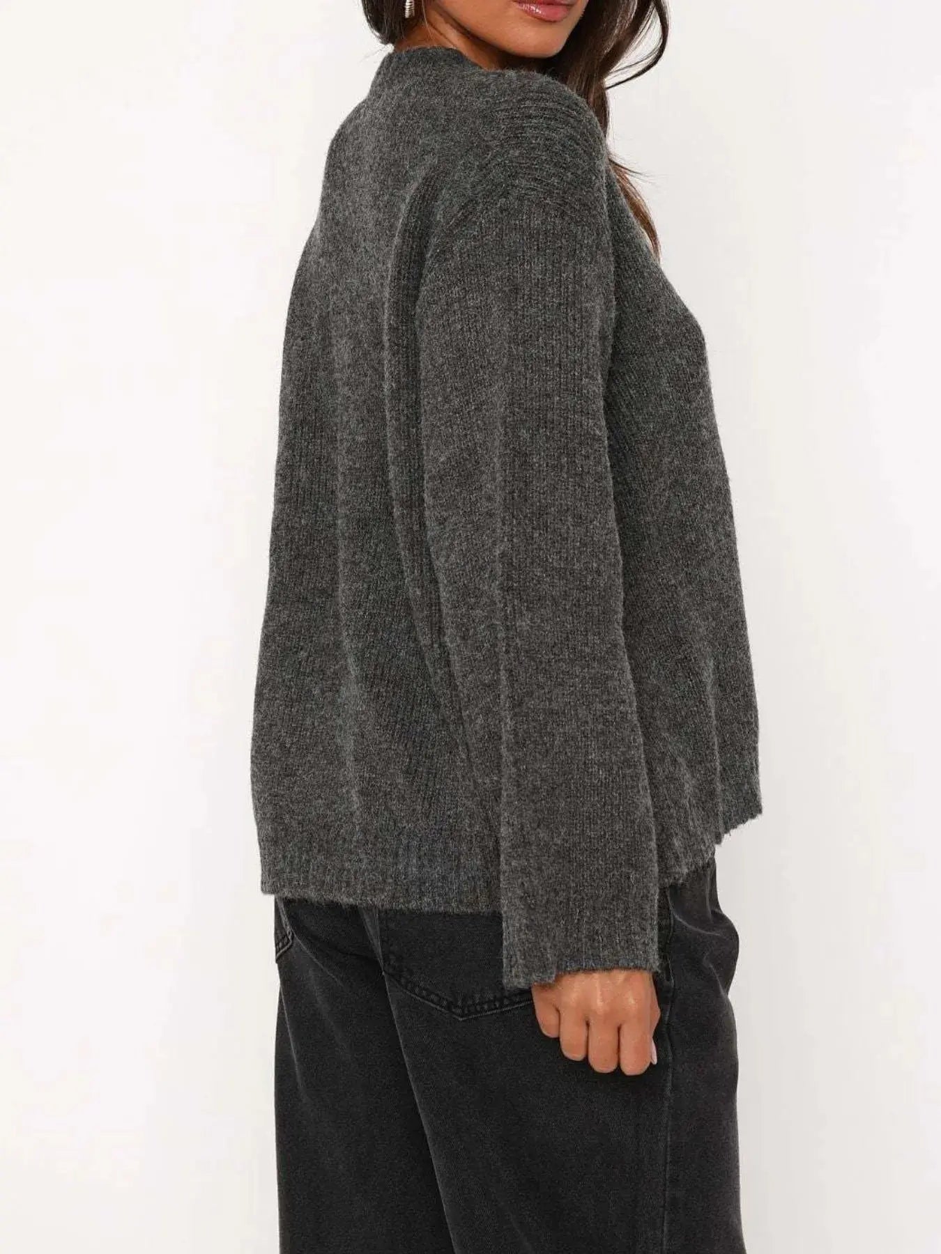 Open Front Tied Sweater Cardigan – Boho-Luxe Layering Essential Vicsxox.com