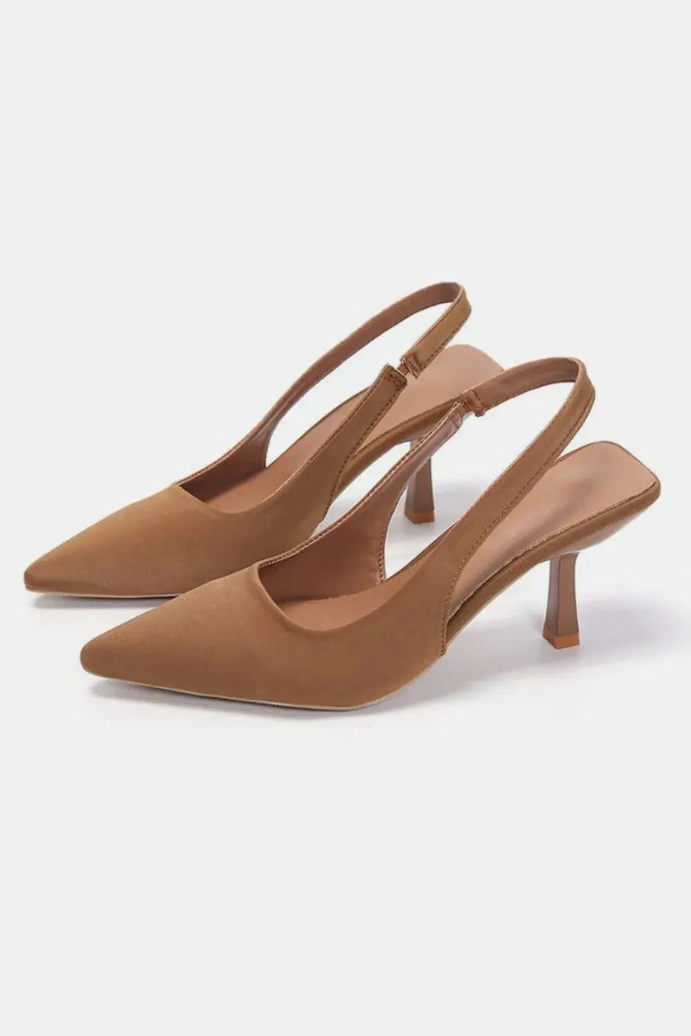PU Leather Point Toe Pumps Vicsxox.com