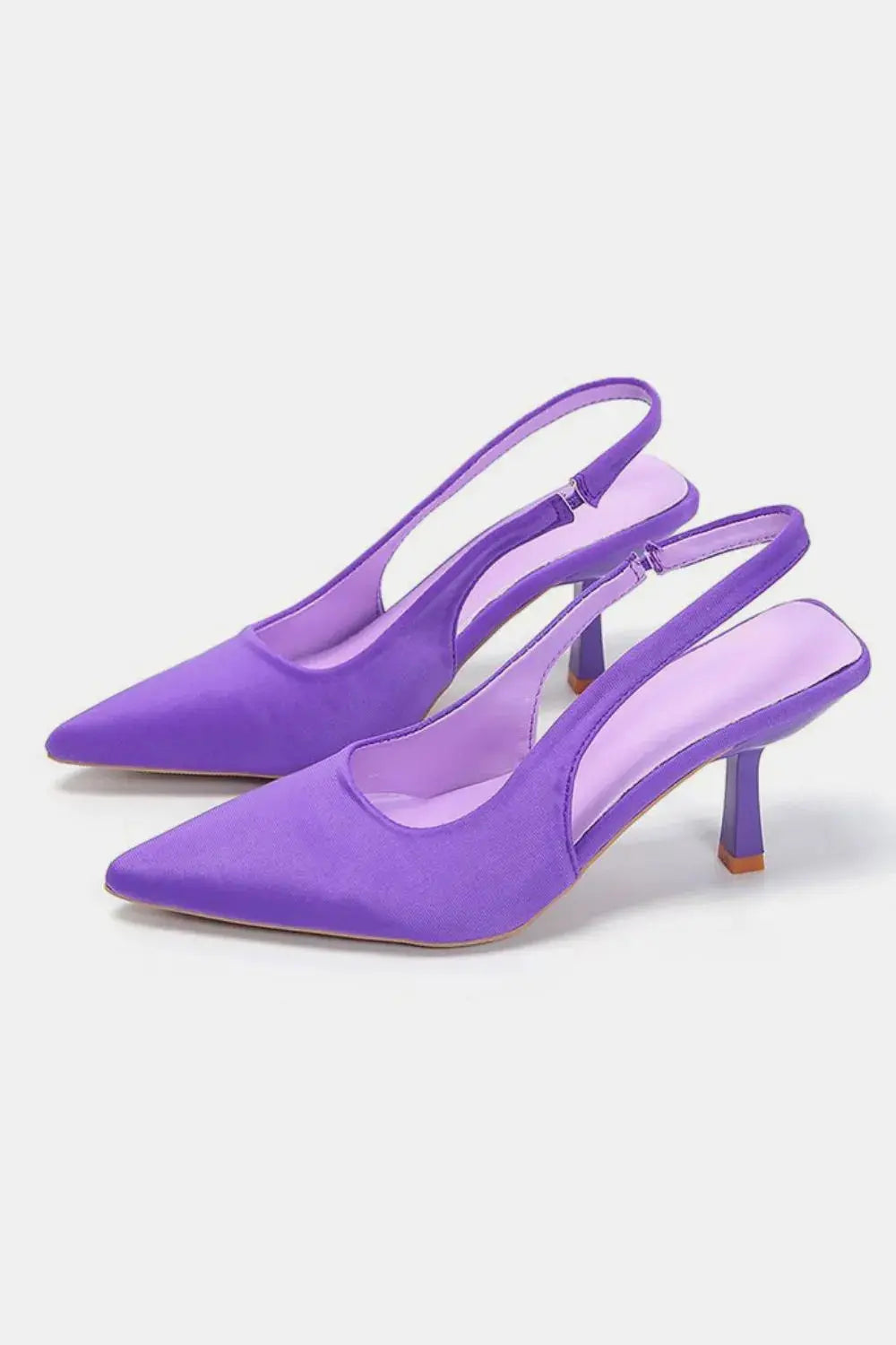 PU Leather Point Toe Pumps Vicsxox.com