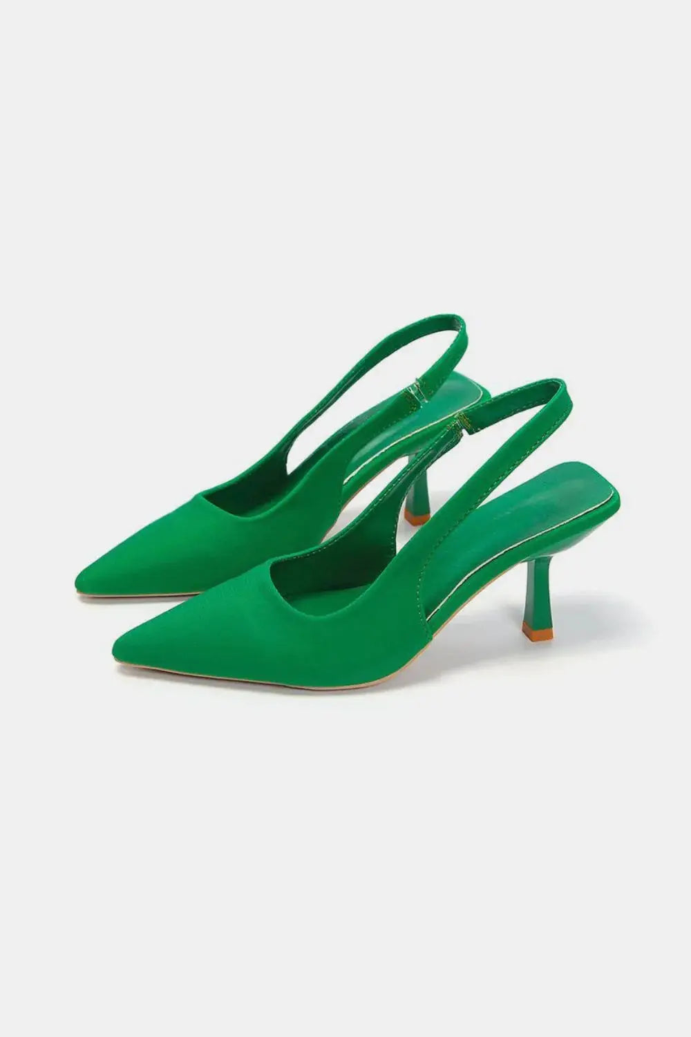 PU Leather Point Toe Pumps Vicsxox.com