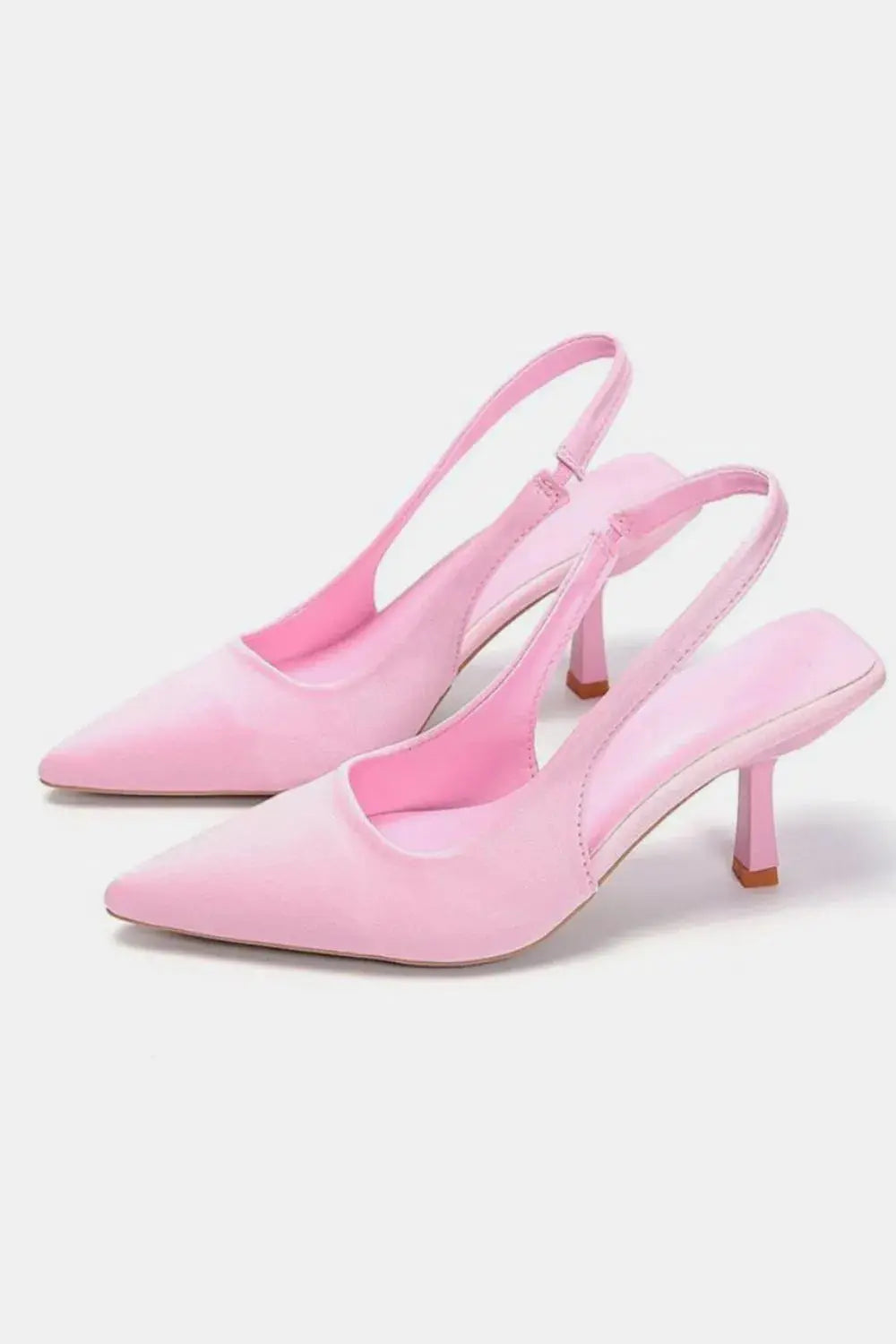 PU Leather Point Toe Pumps Vicsxox.com