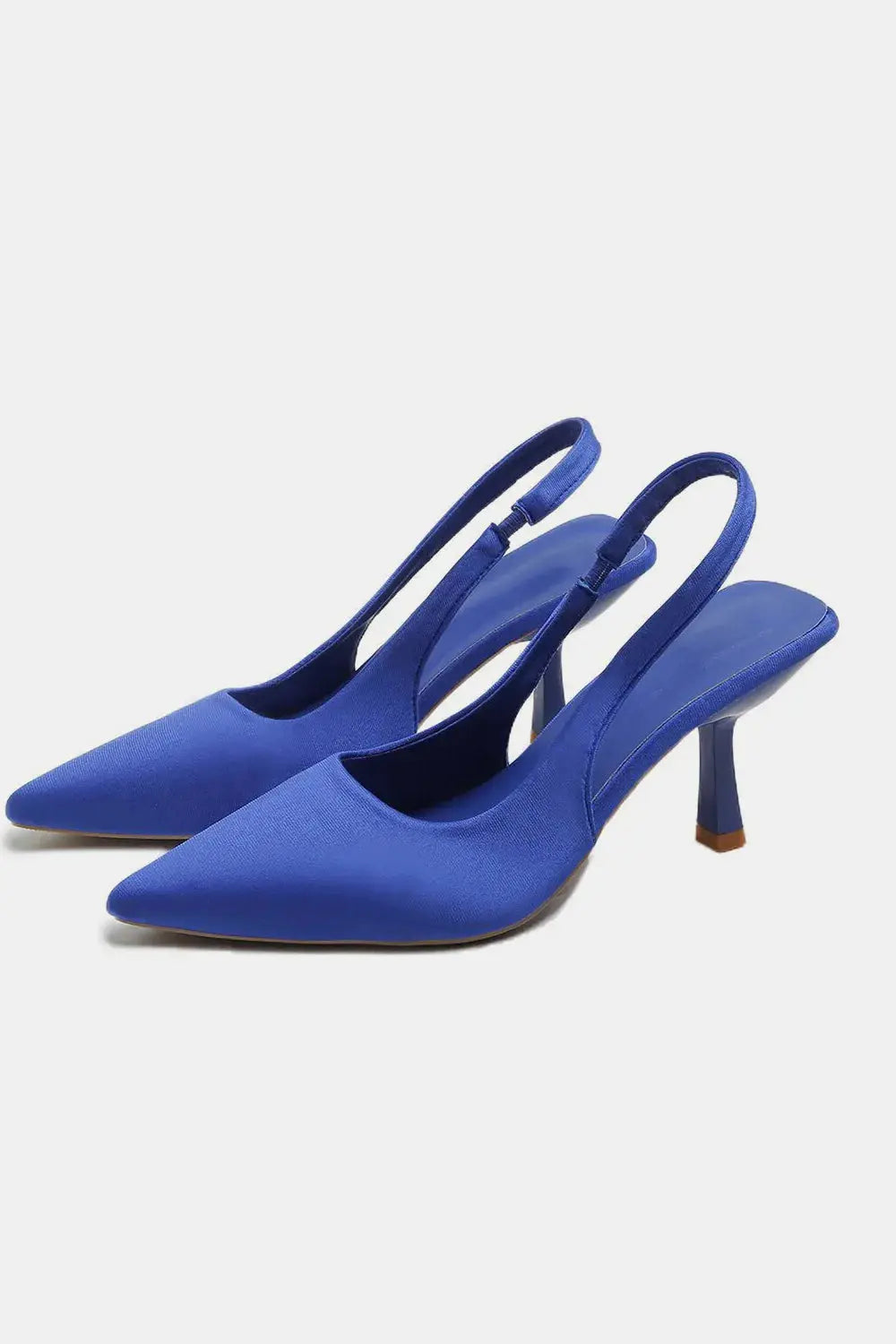 PU Leather Point Toe Pumps Vicsxox.com