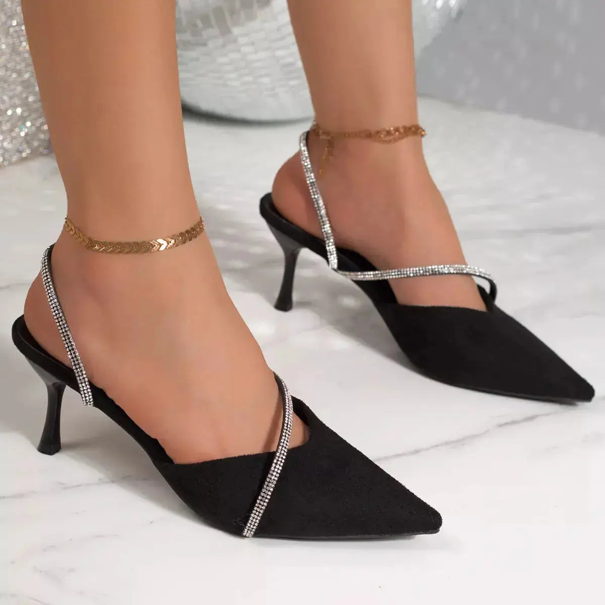 Point Toe Kitten Heel Sandals | 5 Colors Vicsxox.com