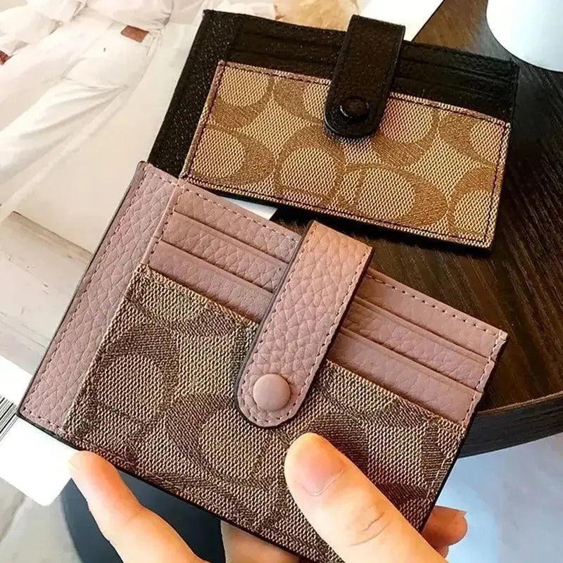 RFID Wallet for Women - Slim Card Holder with Coin Purse - Vicsxox