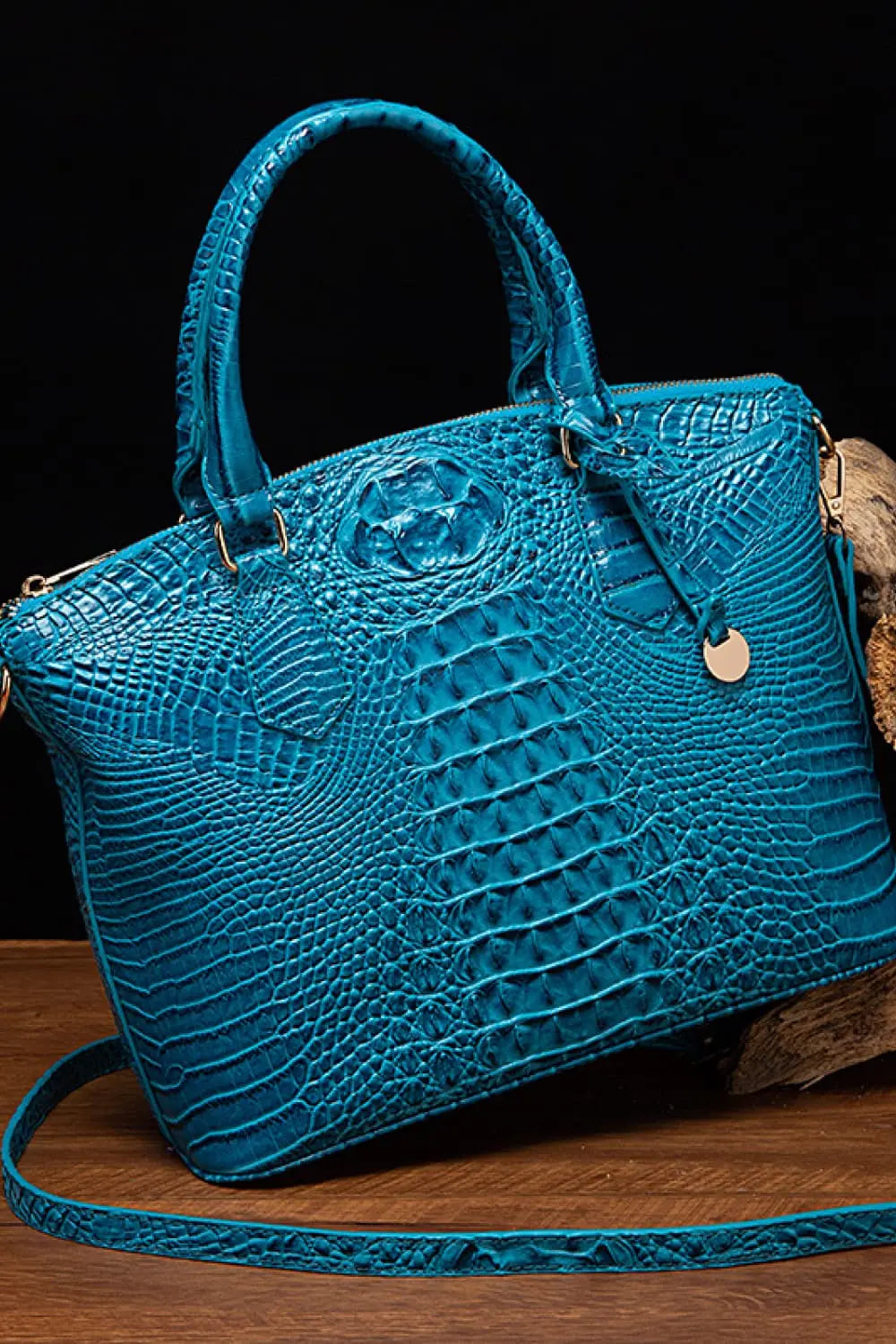 Structured PU Leather Handbag Vicsxox.com