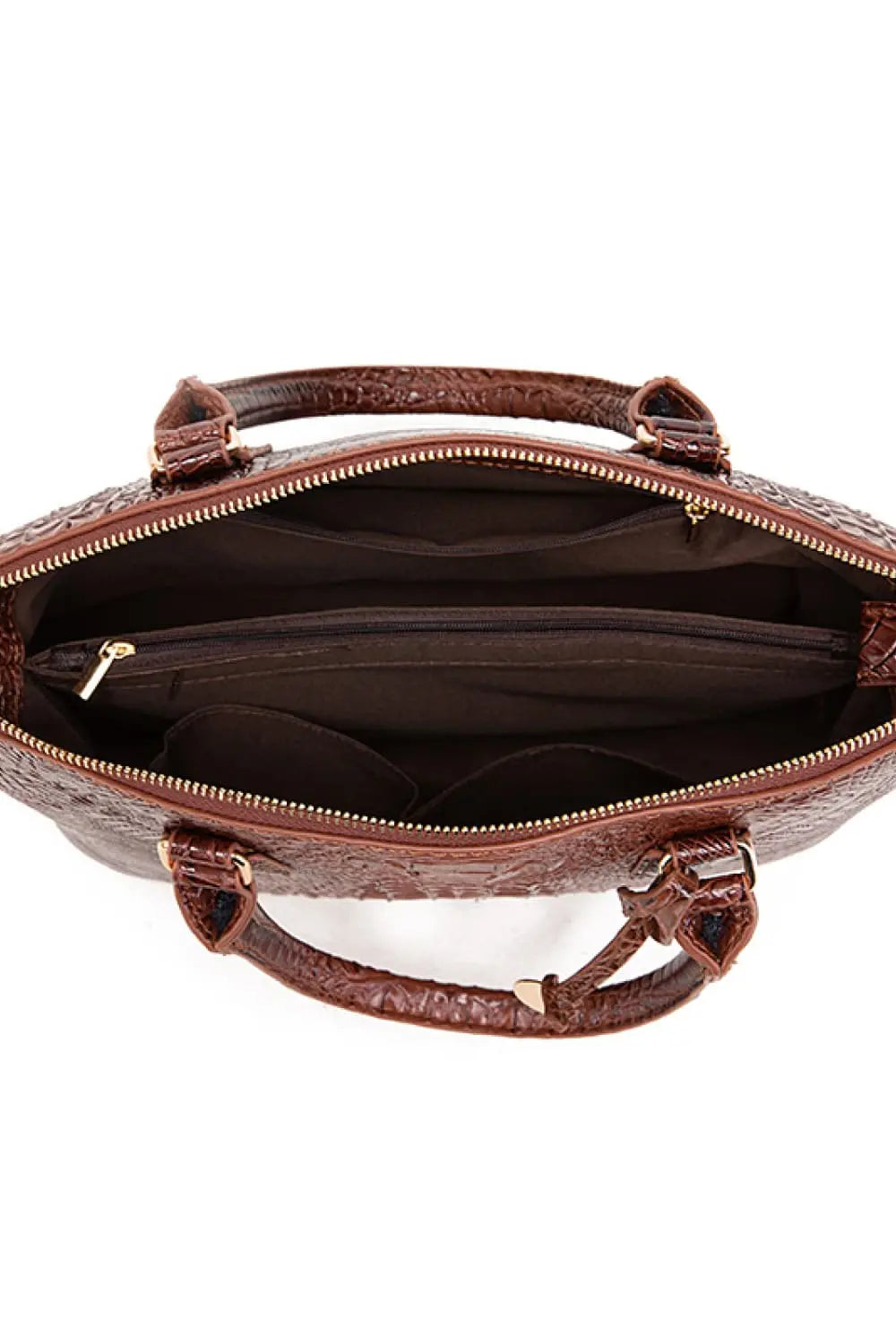 Structured PU Leather Handbag Vicsxox.com