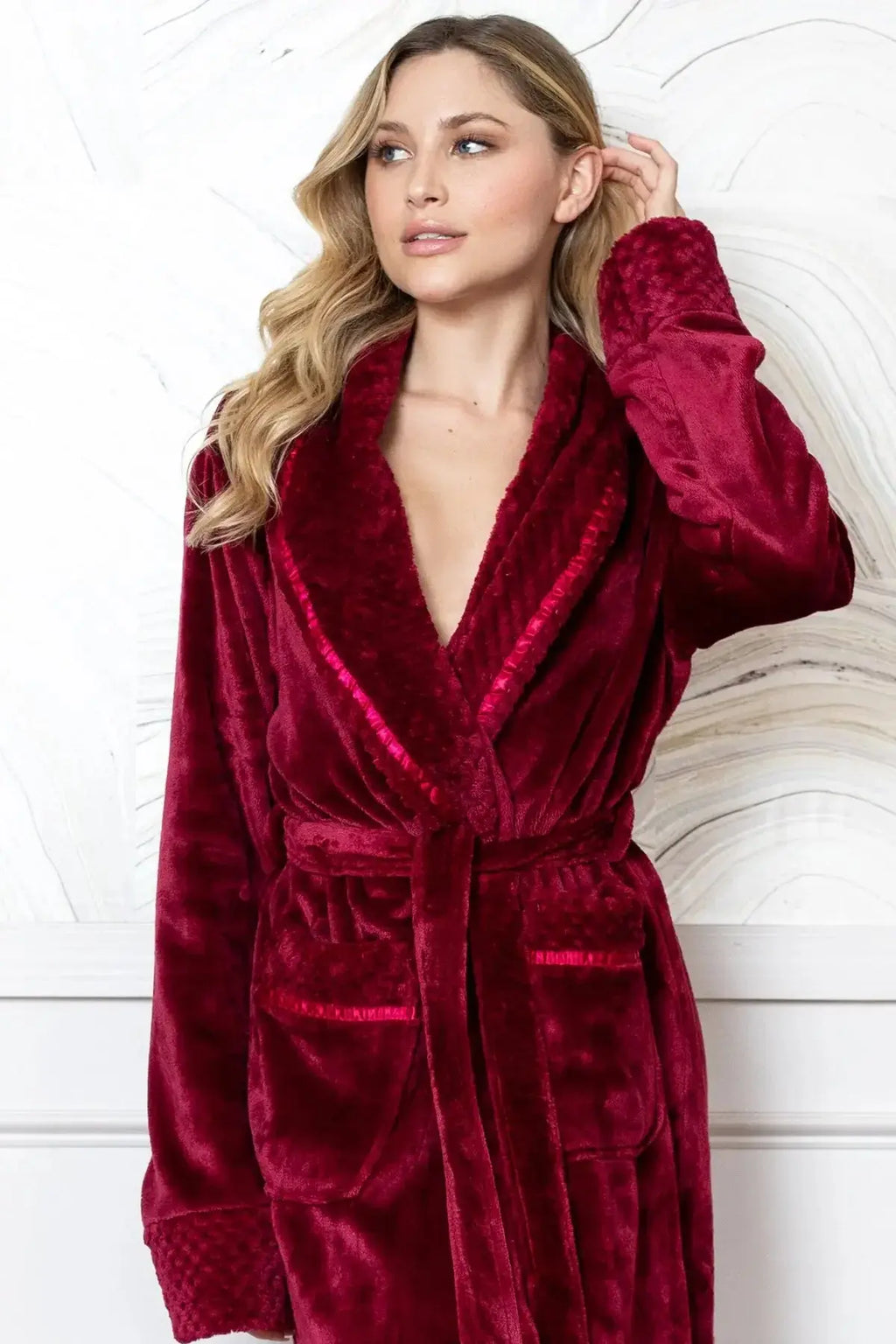 Women's Ultra Soft Plush Bathrobe Vicsox.com