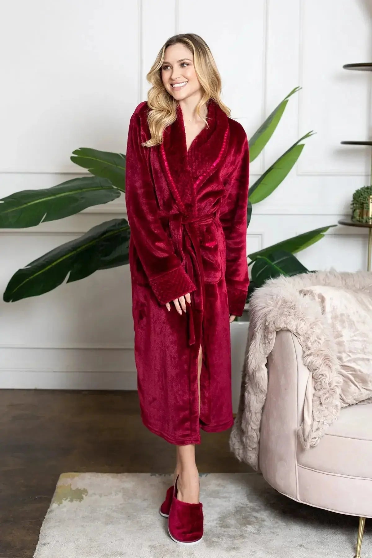 Women's Ultra Soft Plush Bathrobe Vicsox.com