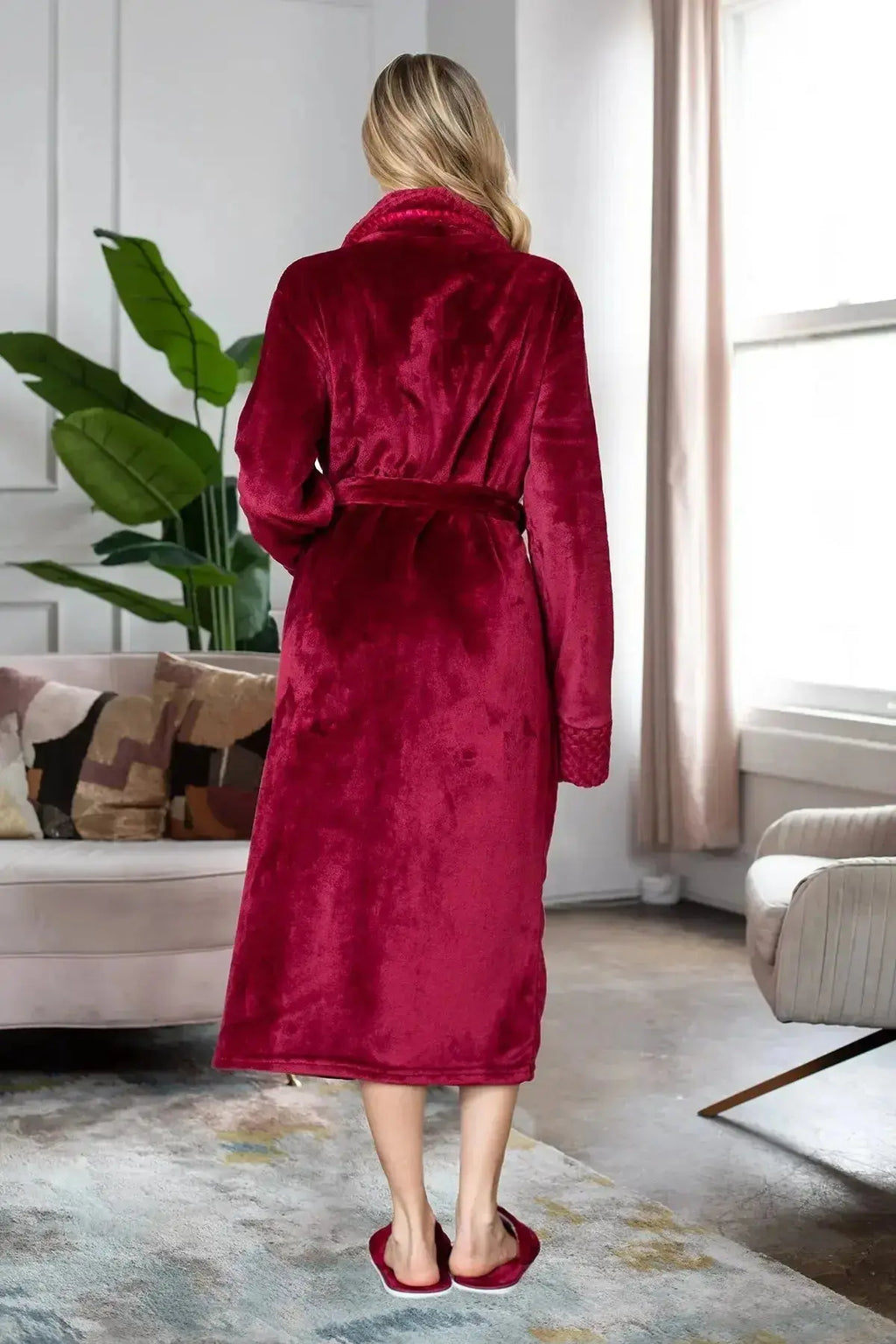 Women's Ultra Soft Plush Bathrobe Vicsox.com
