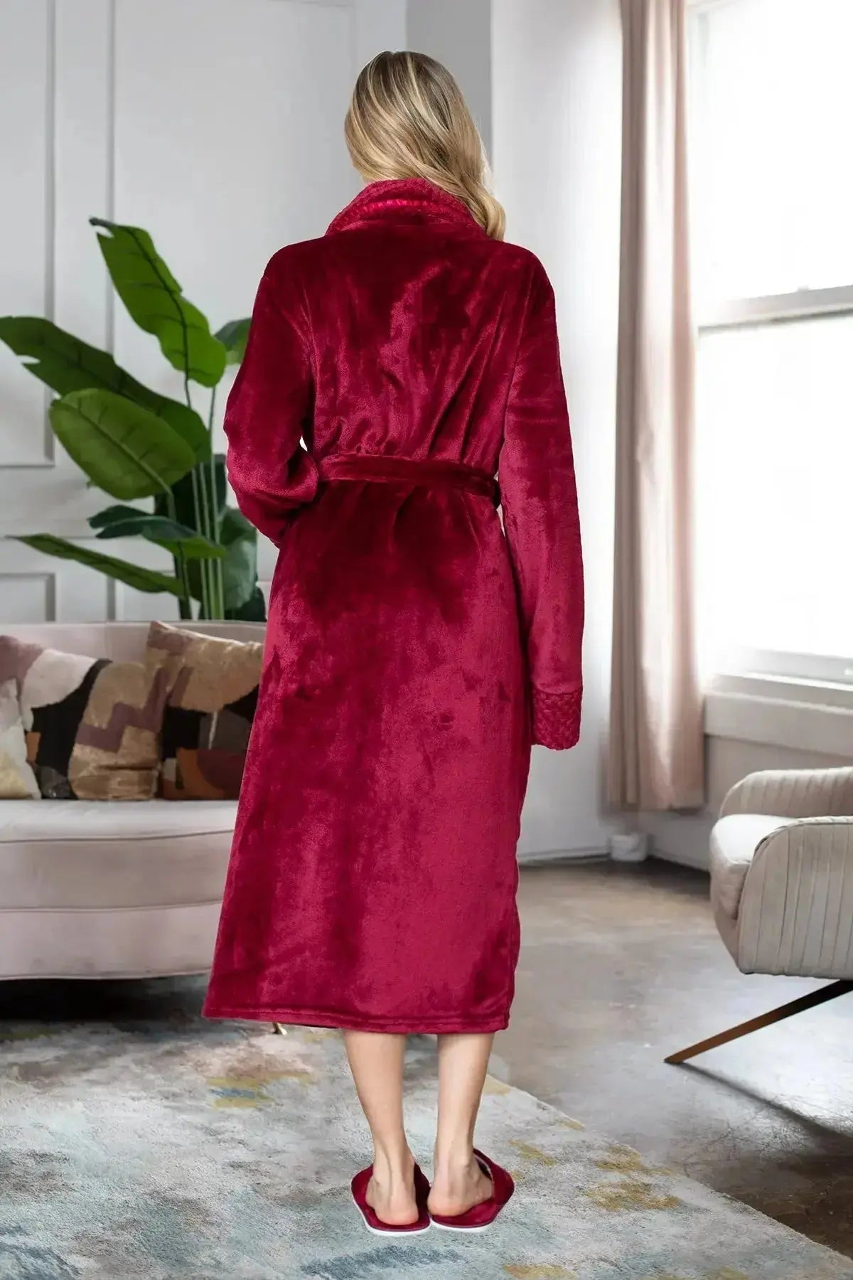 Women's Ultra Soft Plush Bathrobe Vicsox.com