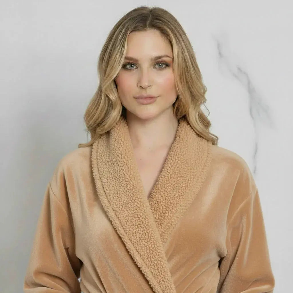 Women's Ultra Soft Plush Bathrobe Vicsox.com