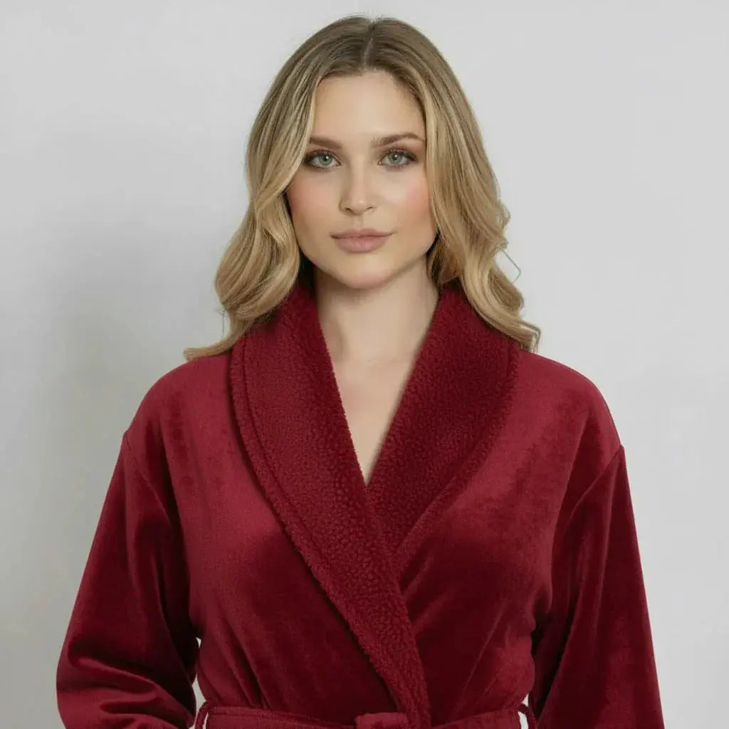 Women's Ultra Soft Plush Bathrobe Vicsox.com