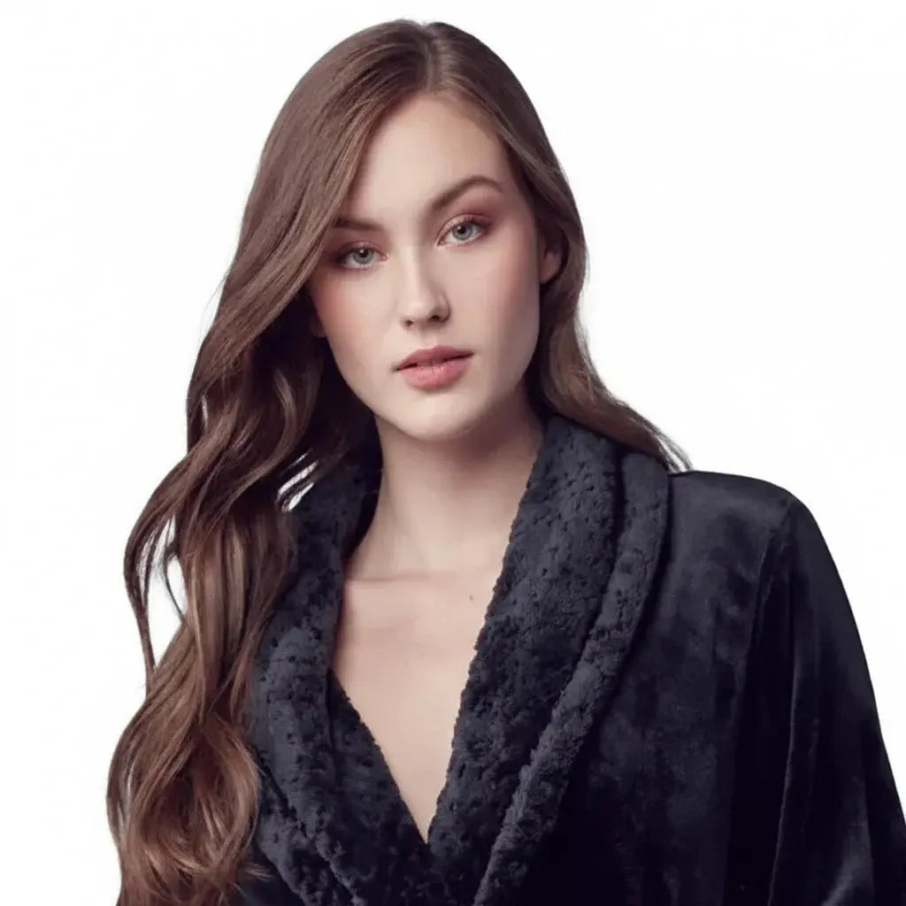 Women's Ultra Soft Plush Bathrobe Vicsox.com
