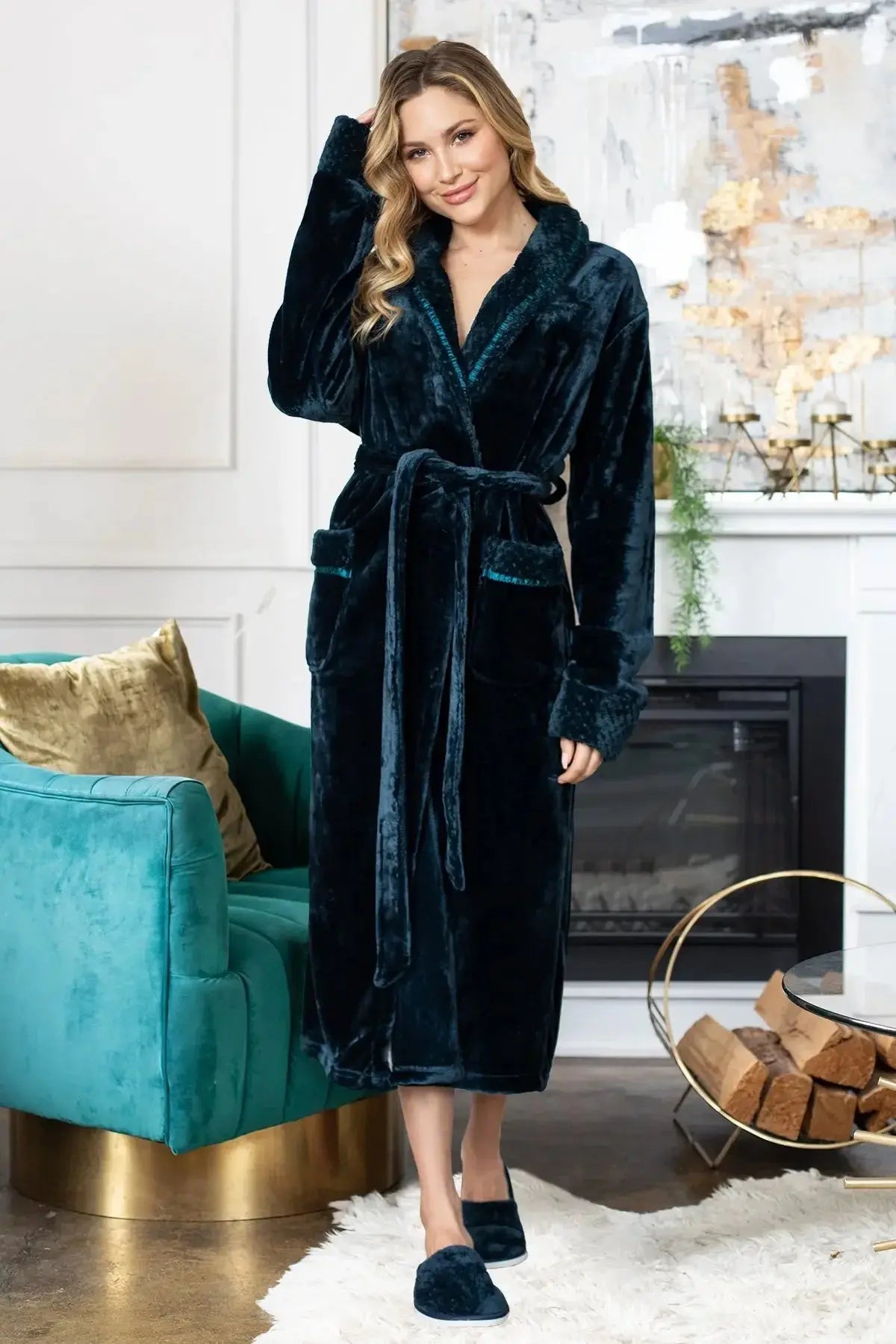 Women's Ultra Soft Plush Bathrobe Vicsox.com