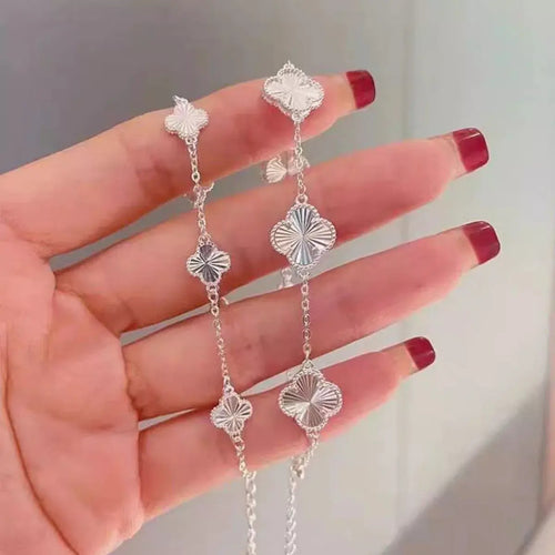 925 sterling silver four leaf clover bracelet from Vicsxox