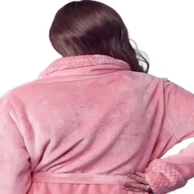 Women's Ultra Soft Plush Bathrobe Lotus Linen