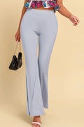 Pull on flared pants, front view