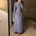 Mariam's Collection Violet Long Sleeve Modest Maxi Gown
