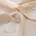 925 sterling silver chain necklace, front view