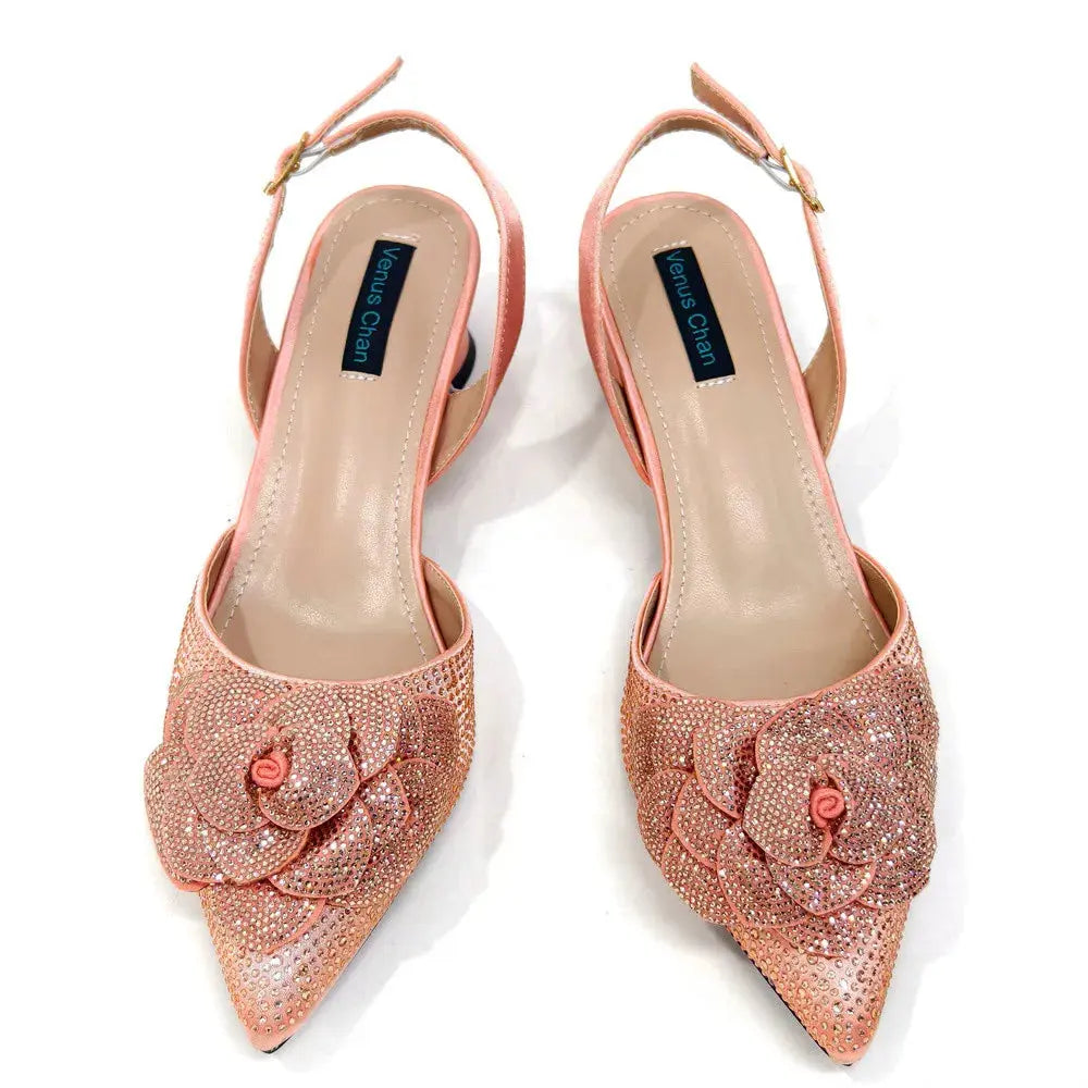 pink slingback heels