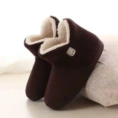 Winter Cotton Slippers Sheep Skin Woman Slippers Natural Fur Women Warm Indoor Shoes Soft Wool House Slippers Memory Foam Closed Back Slippers With Warm Lining Wool-Like Blend Cotton House Shoes Stevvex